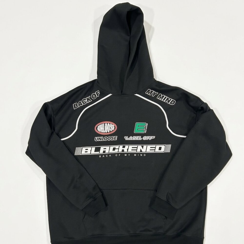 Vintage Graphic Black Hoodie